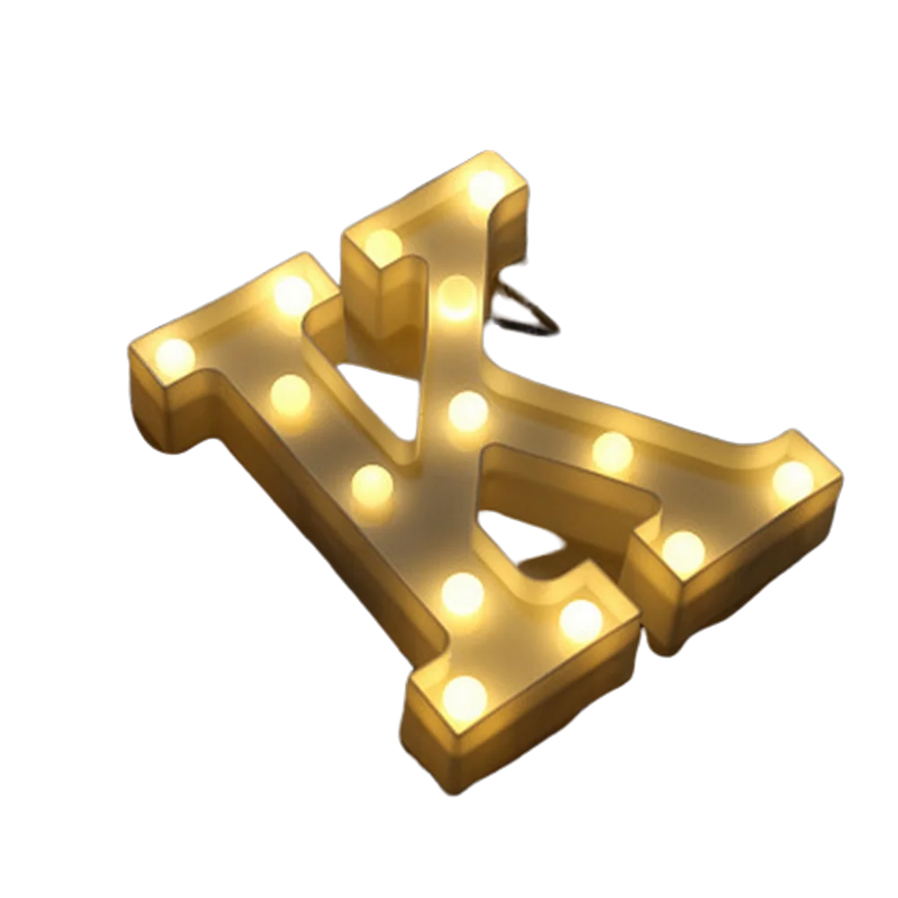 Luminous Alphabet & Number LED Lamp – Decorative Night Light for Birthdays, Weddings, Valentine’s Day, and Parties