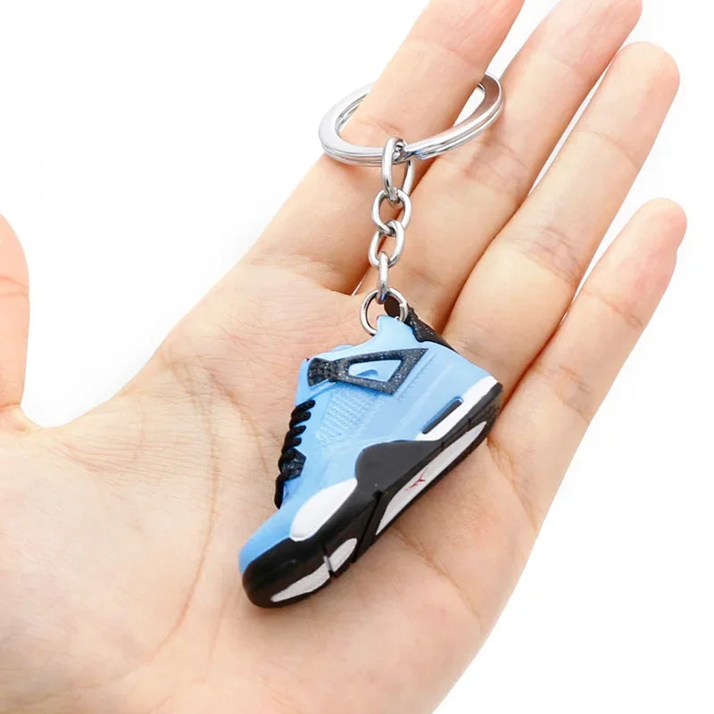 AJ4 3D Sneaker Keychain – Mini Shoe Pendant for Bags and Gifts for Kids