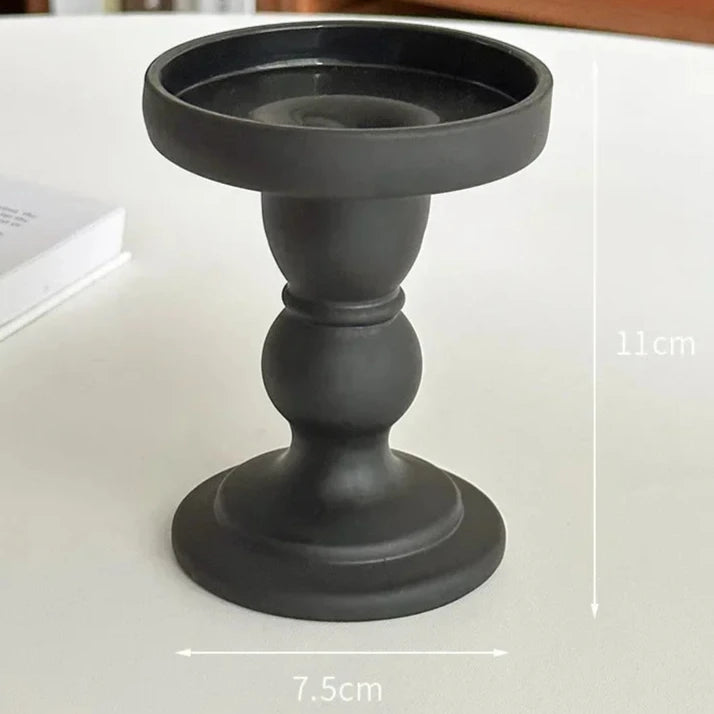 Retro Roman Column Glass Candle Holder – Elegant Aromatherapy and Home Decor Ornament