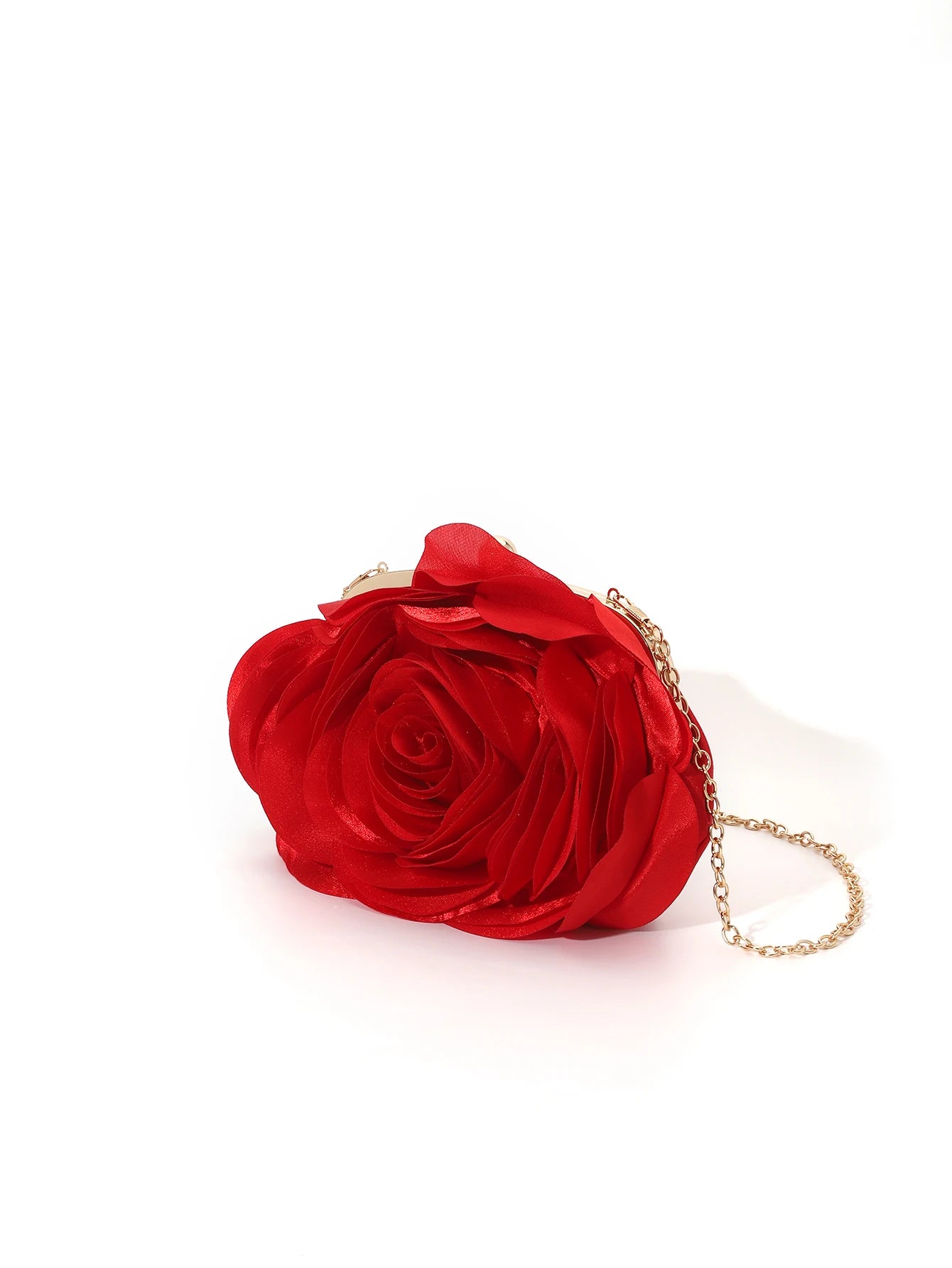 Vintage Rose Flower Evening Clutch – Bridal Floral Handbag for Weddings and Parties
