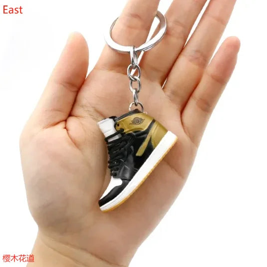 AJ4 3D Sneaker Keychain – Mini Shoe Pendant for Bags and Gifts for Kids