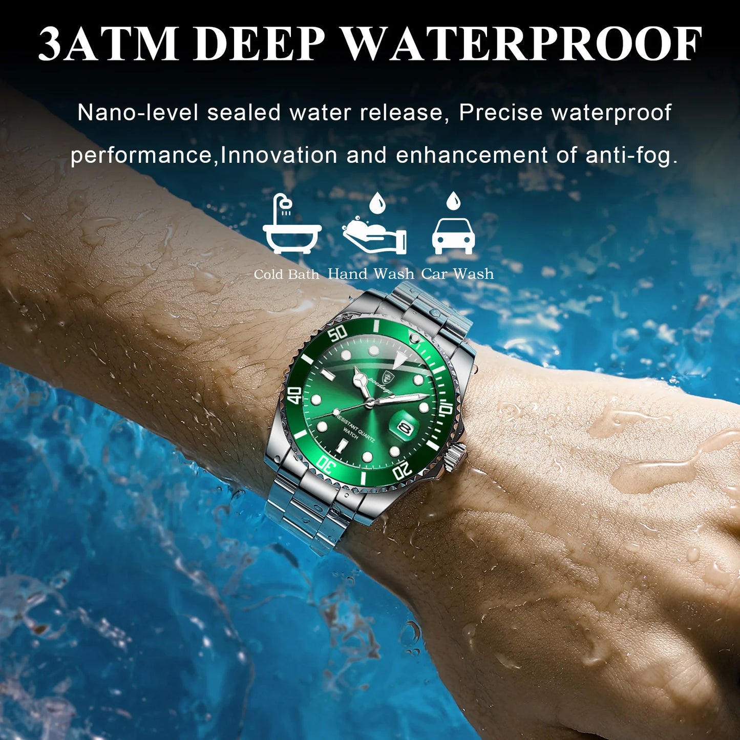 POEDAGAR Luxury Men Watch Casual Waterproof Luminous Date Men's Quartz Wristwatch High Quality Stainless Steel Man Watches Reloj