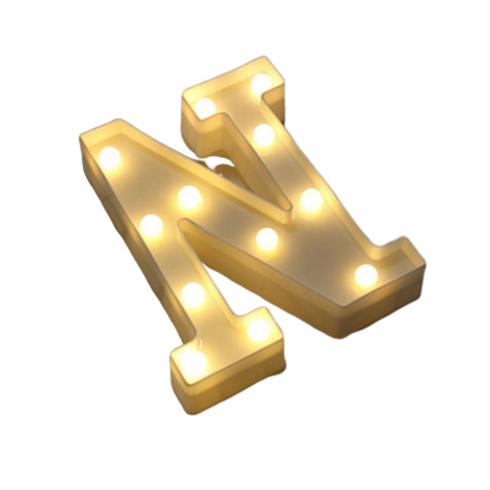 Luminous Alphabet & Number LED Lamp – Decorative Night Light for Birthdays, Weddings, Valentine’s Day, and Parties
