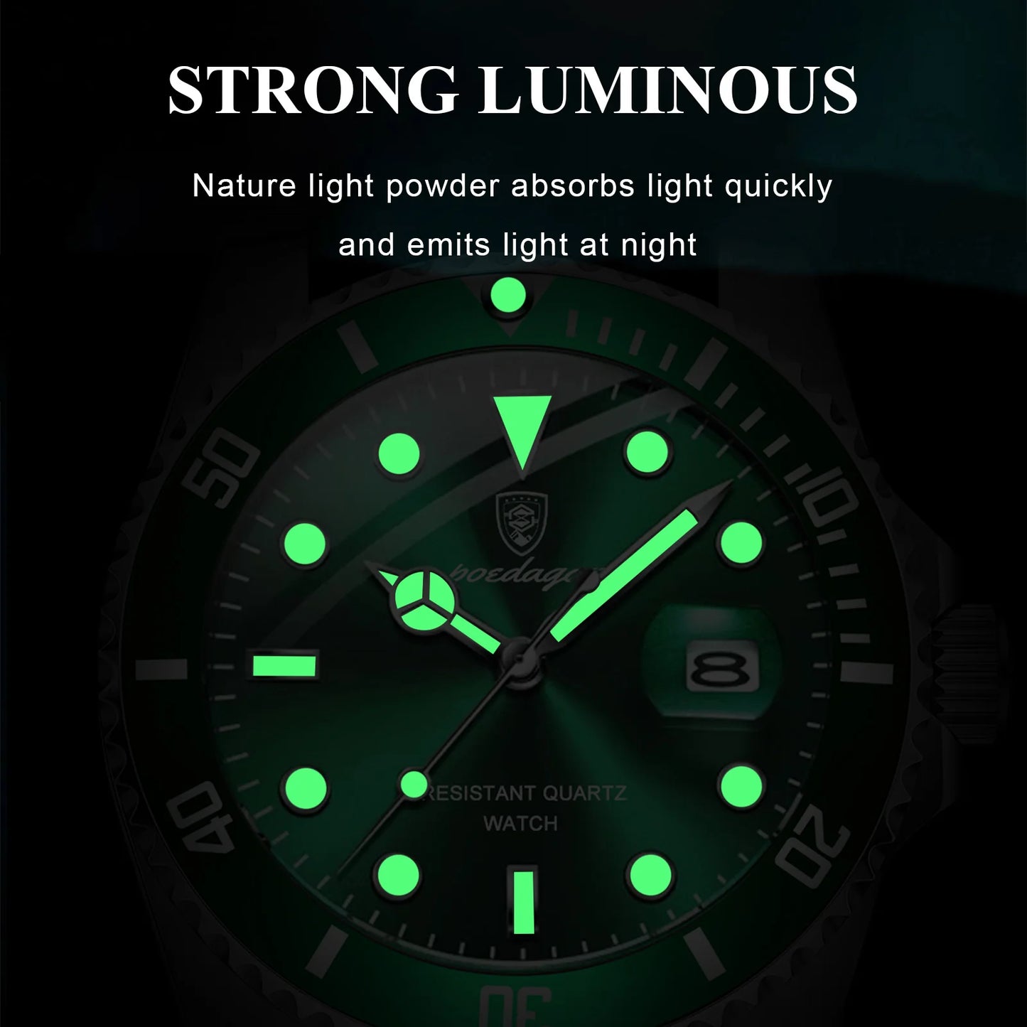 POEDAGAR Luxury Men Watch Casual Waterproof Luminous Date Men's Quartz Wristwatch High Quality Stainless Steel Man Watches Reloj