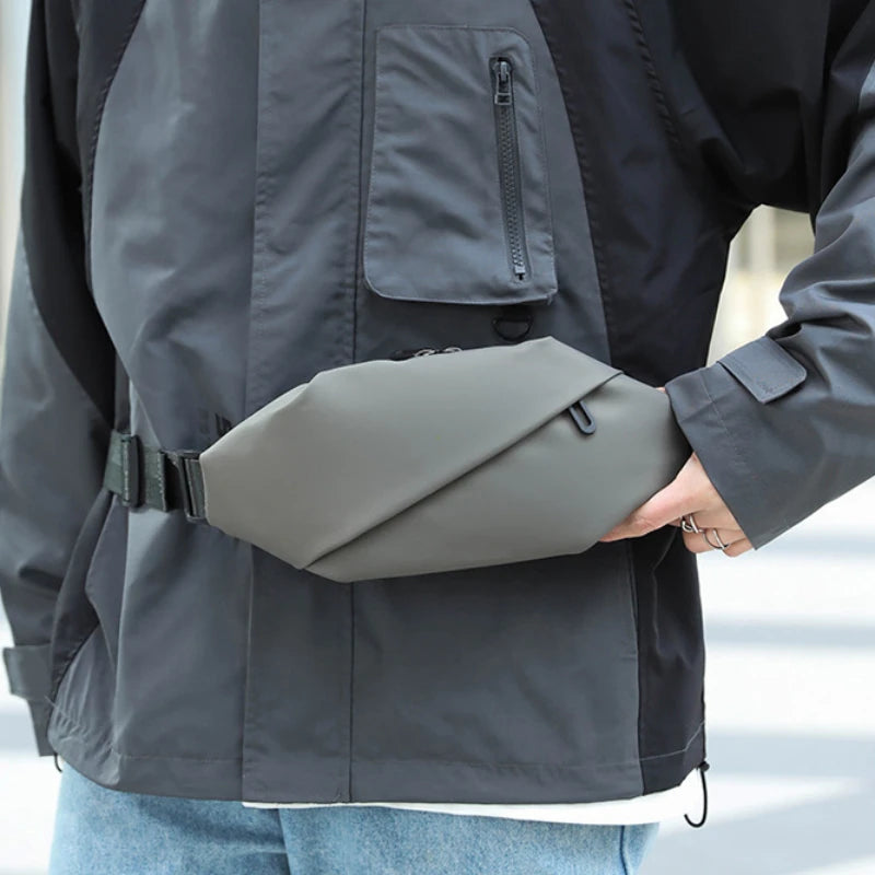 Men’s Minimalist Waterproof Waist Bag – Outdoor Sports Fanny Pack for Running, Jogging, and Travel