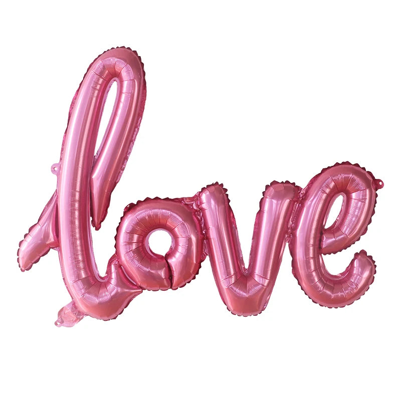 LOVE Letter Foil Balloon Wedding Valentine's Day Anniversary Birthday Party Decoration Photo Props Air Globos Supplie