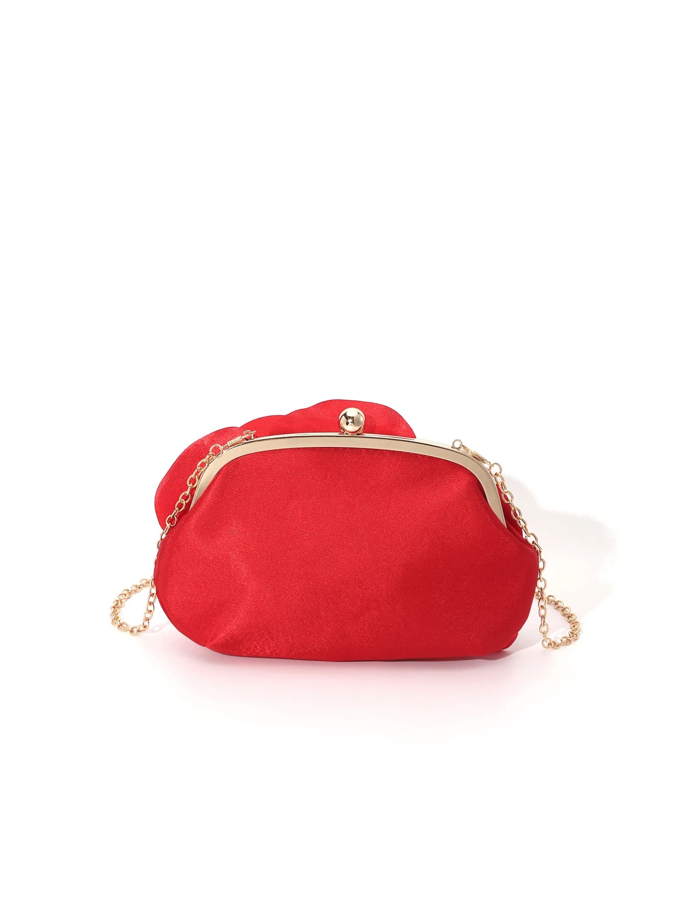 Vintage Rose Flower Evening Clutch – Bridal Floral Handbag for Weddings and Parties