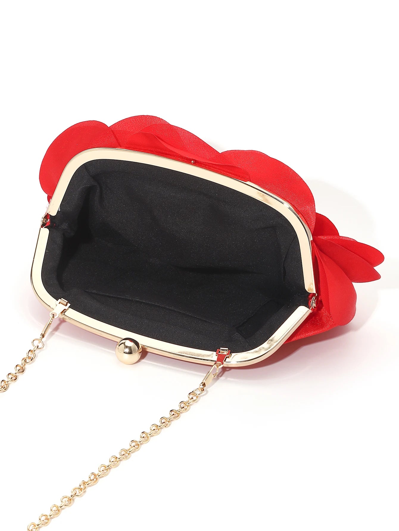 Vintage Rose Flower Evening Clutch – Bridal Floral Handbag for Weddings and Parties