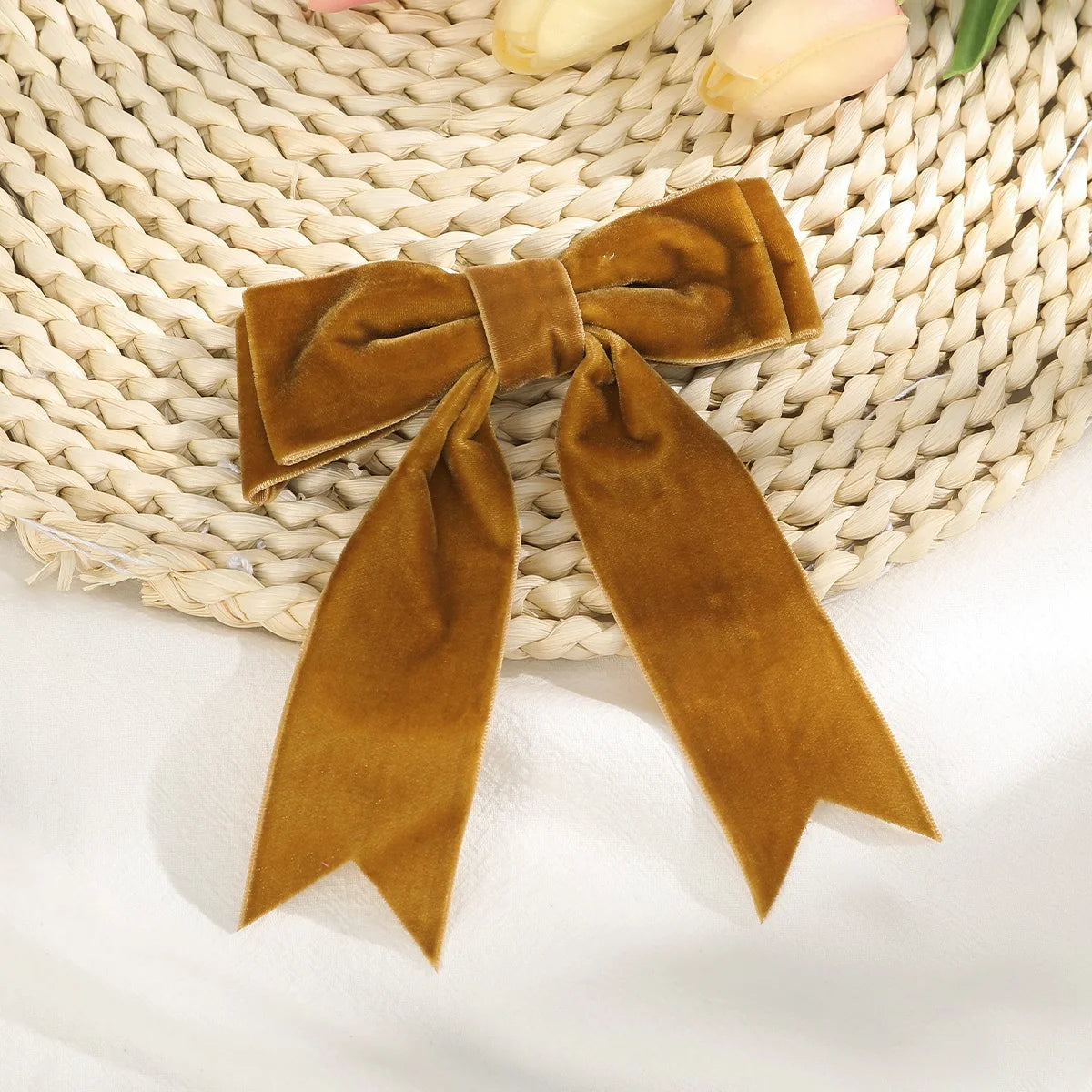 Velvet Bow Hair Clips – Elegant Barrettes for Women & Girls, Fashion Ribbon Hair Accessories