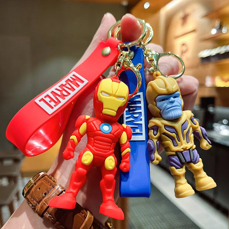 Marvel Avengers Keychain – Spider-Man, Captain America, Hulk Car Key Ring Pendant for Boys