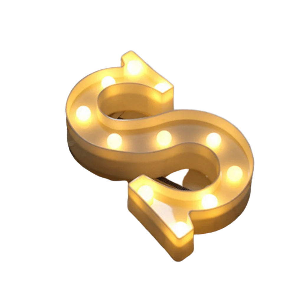 Luminous Alphabet & Number LED Lamp – Decorative Night Light for Birthdays, Weddings, Valentine’s Day, and Parties