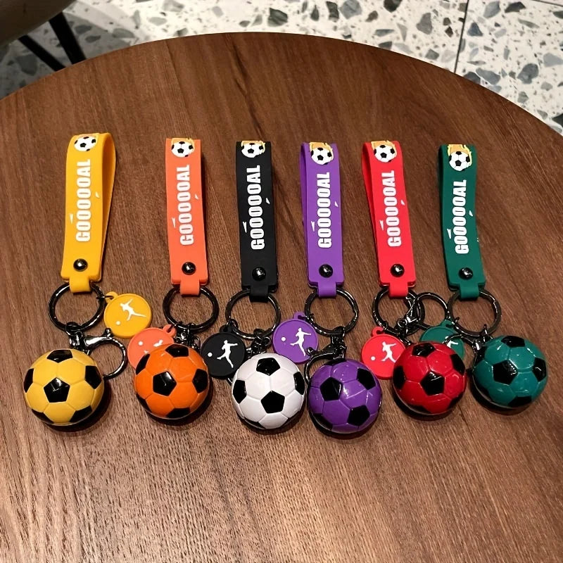 Football Fan Keychain Pendant – Stylish Backpack and Car Accessory for Men and Women