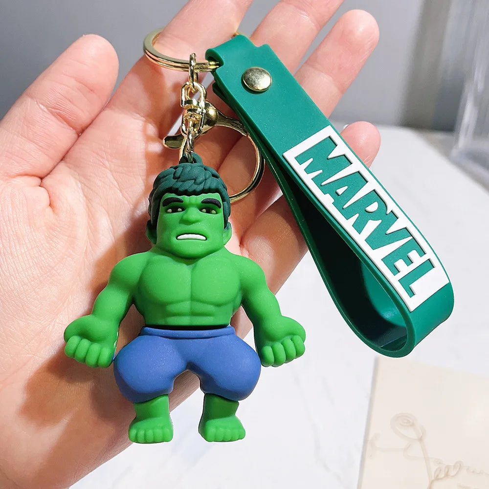 Marvel Avengers Keychain – Spider-Man, Captain America, Hulk Car Key Ring Pendant for Boys