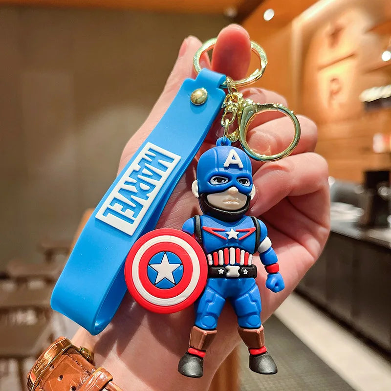 Marvel Avengers Keychain – Spider-Man, Captain America, Hulk Car Key Ring Pendant for Boys