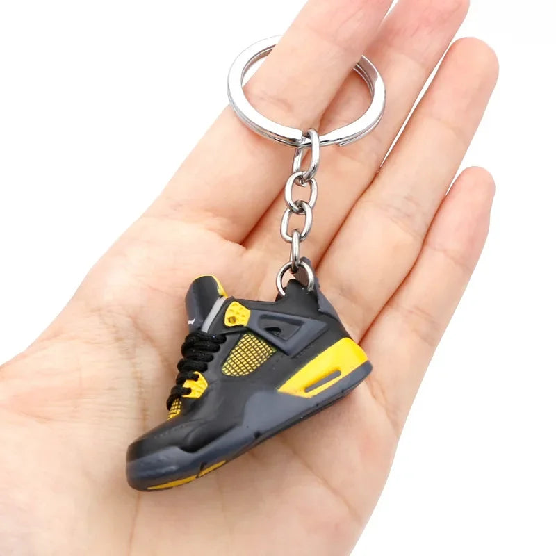 AJ4 3D Sneaker Keychain – Mini Shoe Pendant for Bags and Gifts for Kids