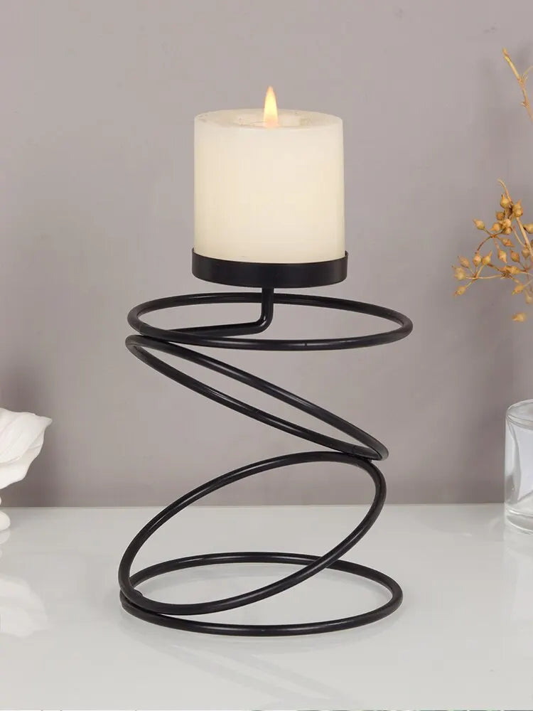 Luxury Golden Metal Candle Holders – Elegant Wedding and Home Decor Candlesticks