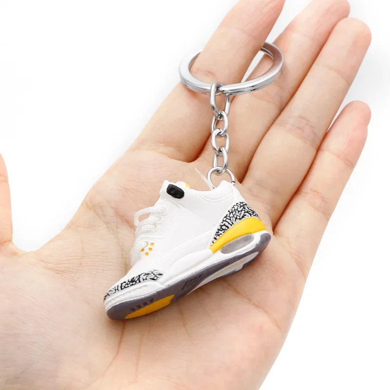 AJ4 3D Sneaker Keychain – Mini Shoe Pendant for Bags and Gifts for Kids