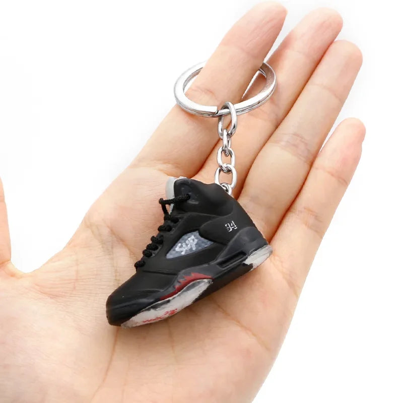 AJ4 3D Sneaker Keychain – Mini Shoe Pendant for Bags and Gifts for Kids