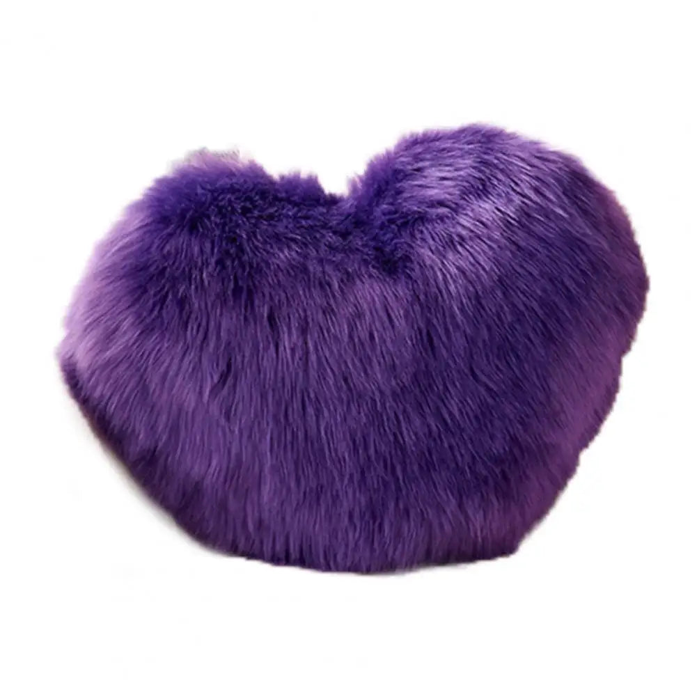 Heart-Shaped Decorative Pillow Cover – Soft, Reusable Cushion Cover with Invisible Zipper