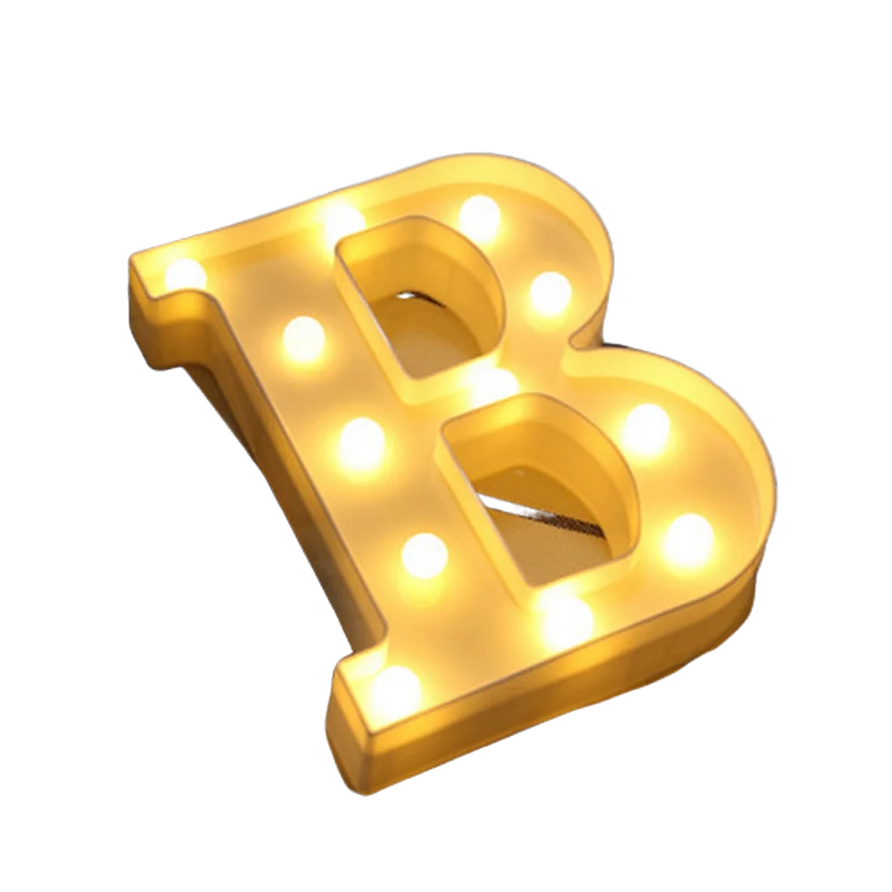 Luminous Alphabet & Number LED Lamp – Decorative Night Light for Birthdays, Weddings, Valentine’s Day, and Parties