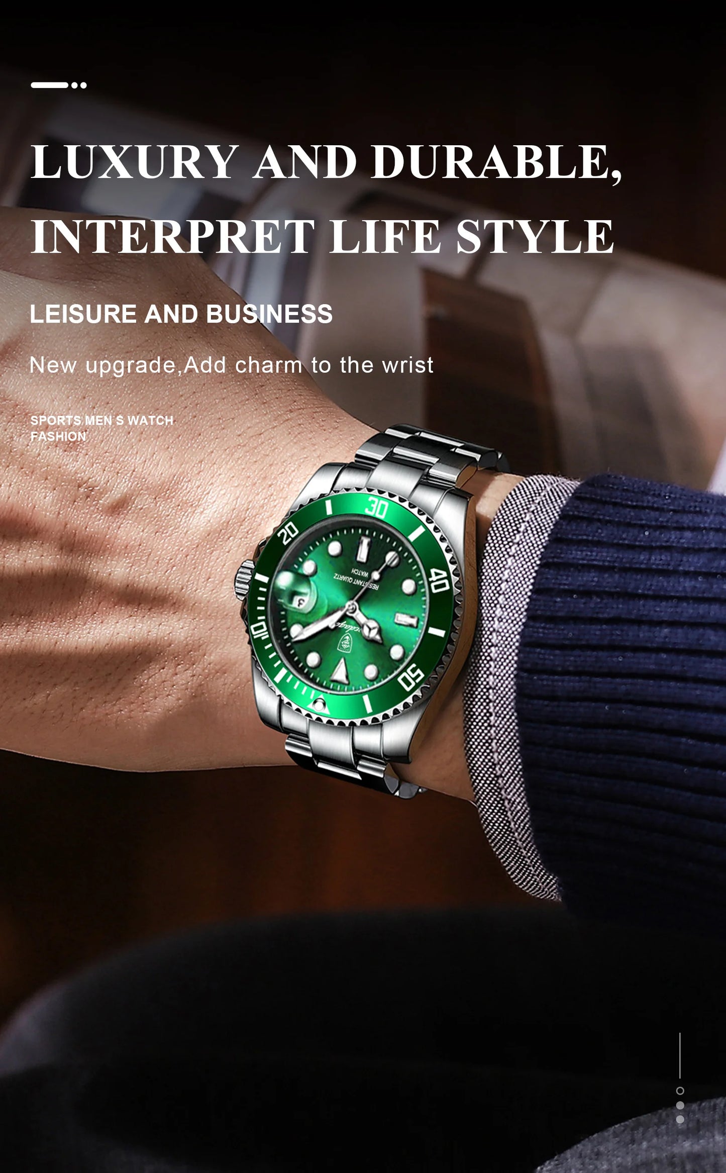 POEDAGAR Luxury Men Watch Casual Waterproof Luminous Date Men's Quartz Wristwatch High Quality Stainless Steel Man Watches Reloj