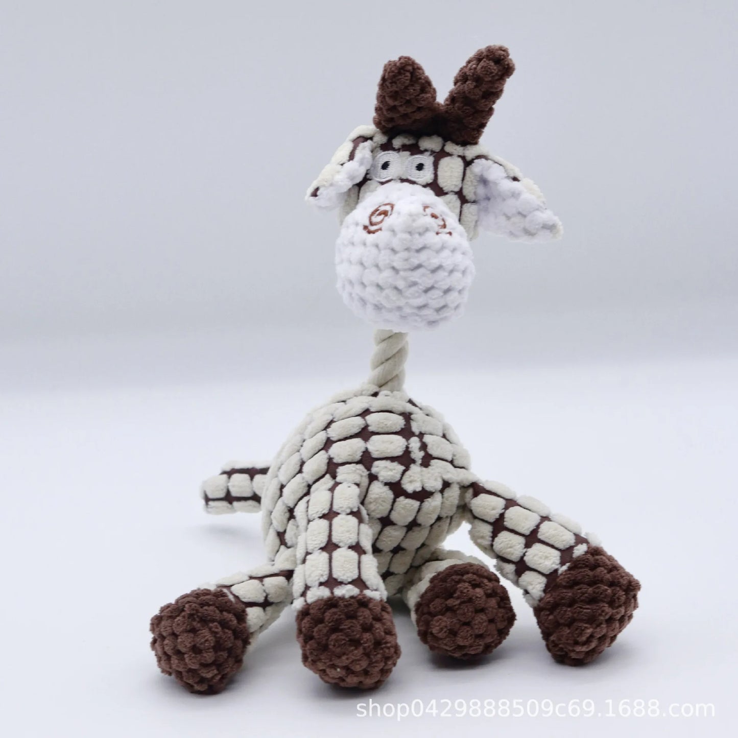 Donkey Dog Squeak Toy – Plush Cartoon Animal Sounding Toy for Small Dogs