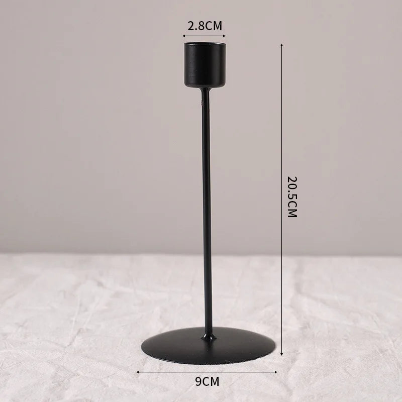 Simple Nordic Candlestick Ornament – Modern Candle Holder for Dining Room