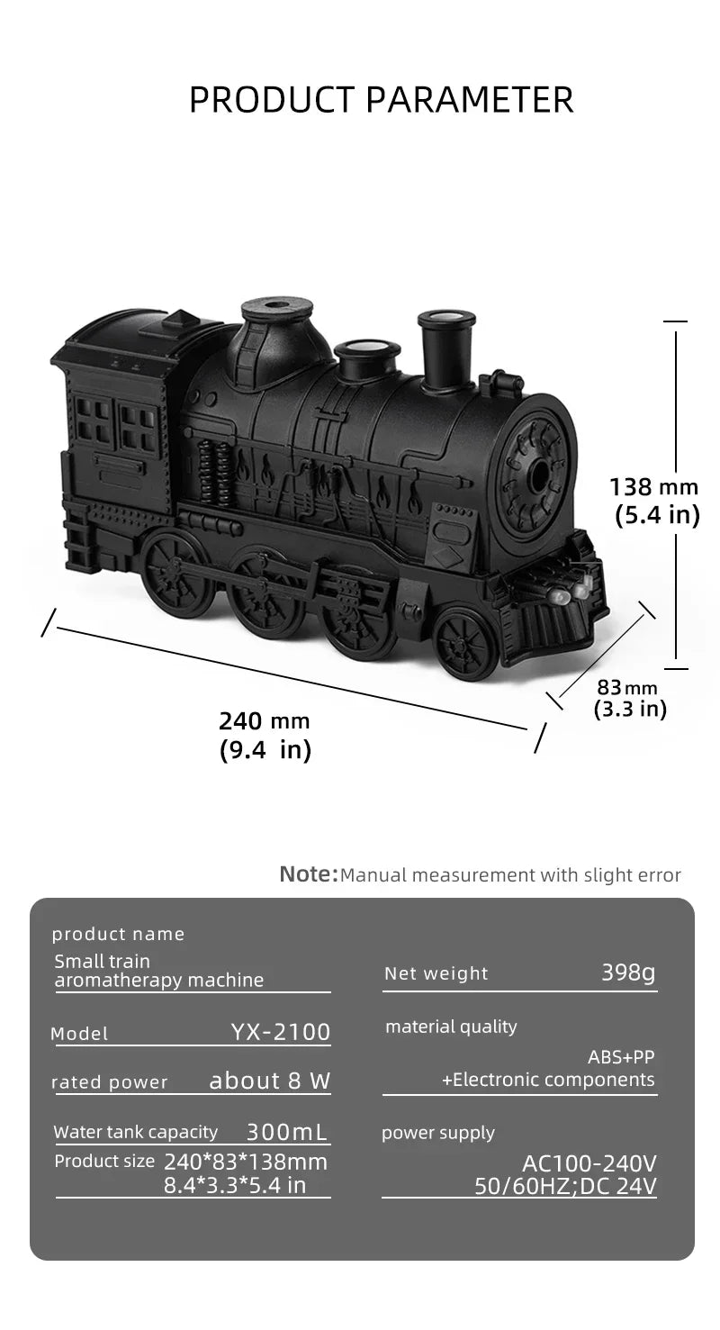 LED Train Aromatherapy Humidifier
