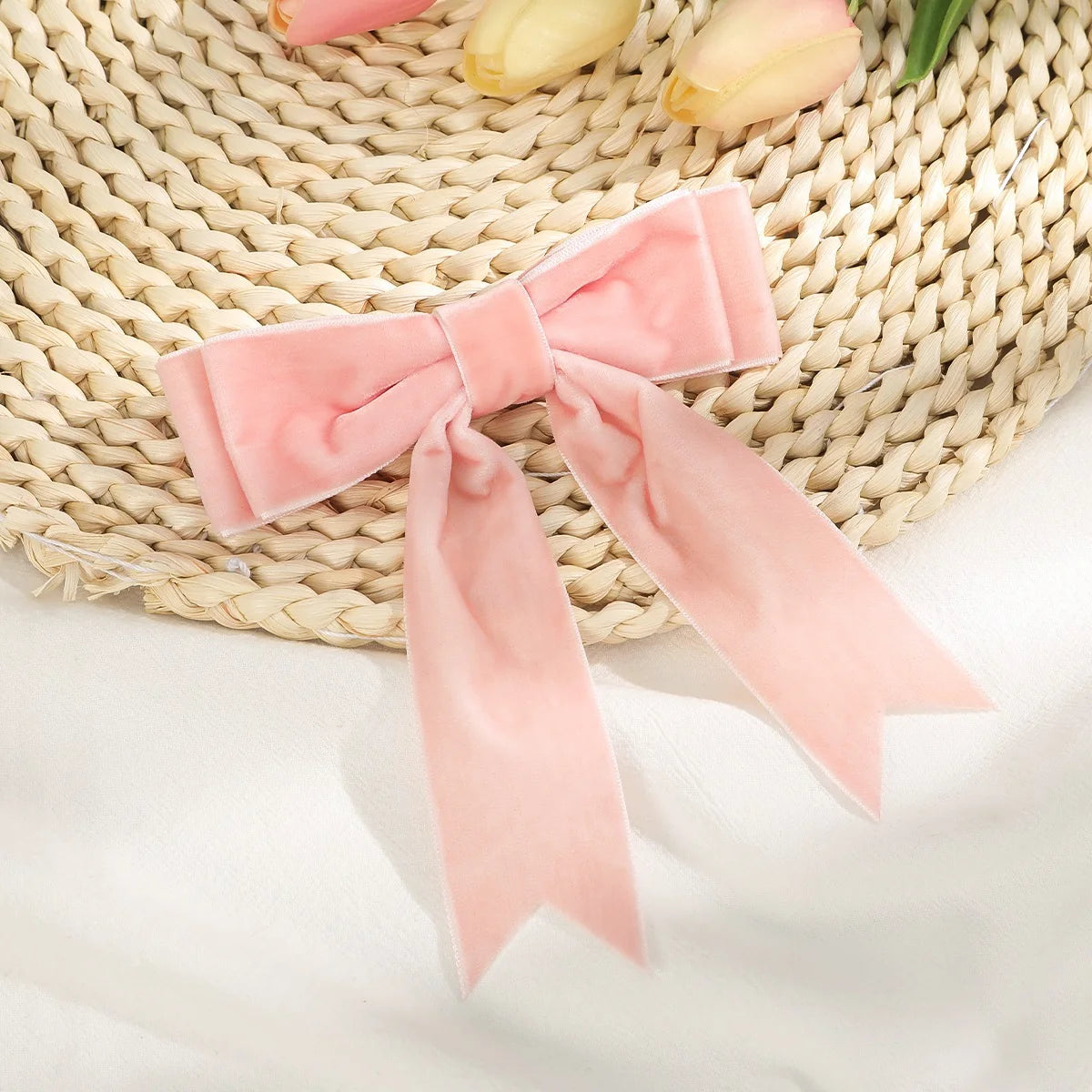 Velvet Bow Hair Clips – Elegant Barrettes for Women & Girls, Fashion Ribbon Hair Accessories