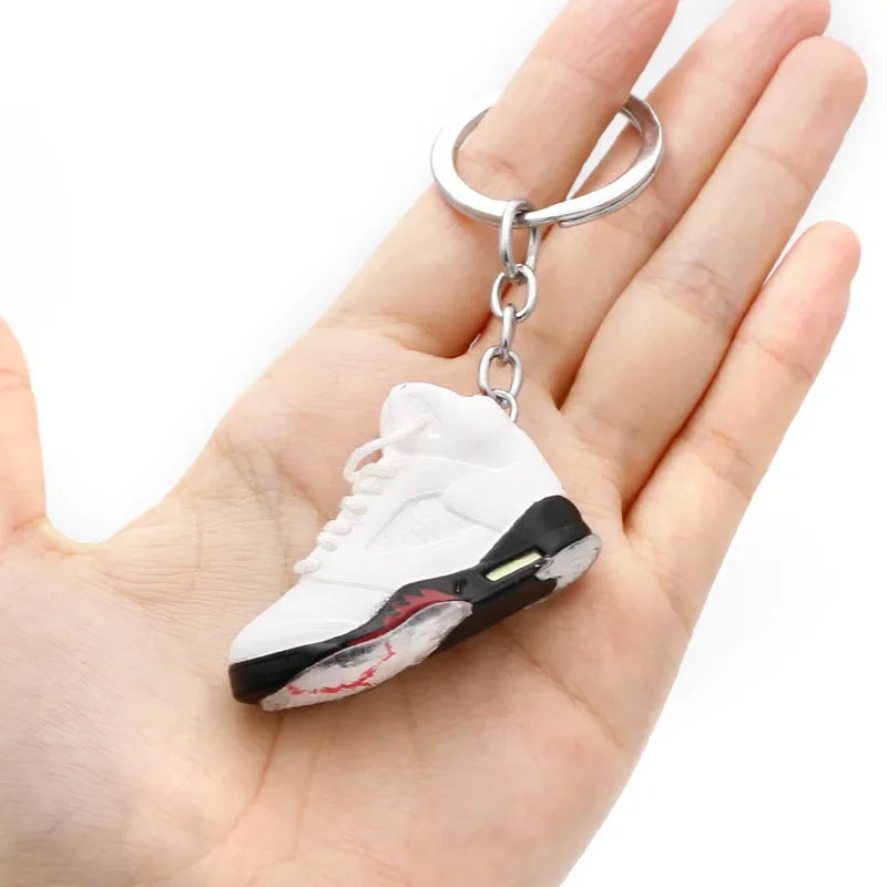 AJ4 3D Sneaker Keychain – Mini Shoe Pendant for Bags and Gifts for Kids