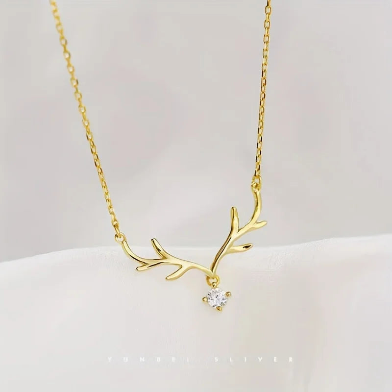 Gifted Antler Forest Deer Horn Necklace