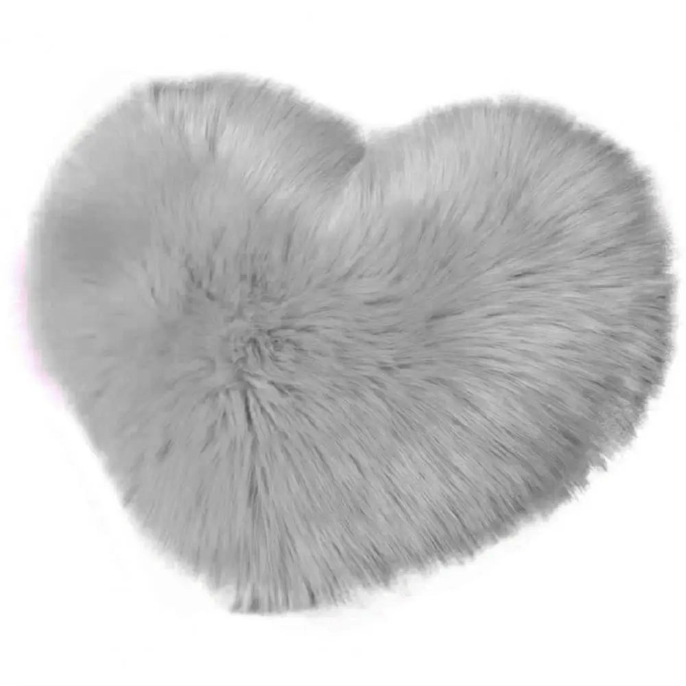 Heart-Shaped Decorative Pillow Cover – Soft, Reusable Cushion Cover with Invisible Zipper