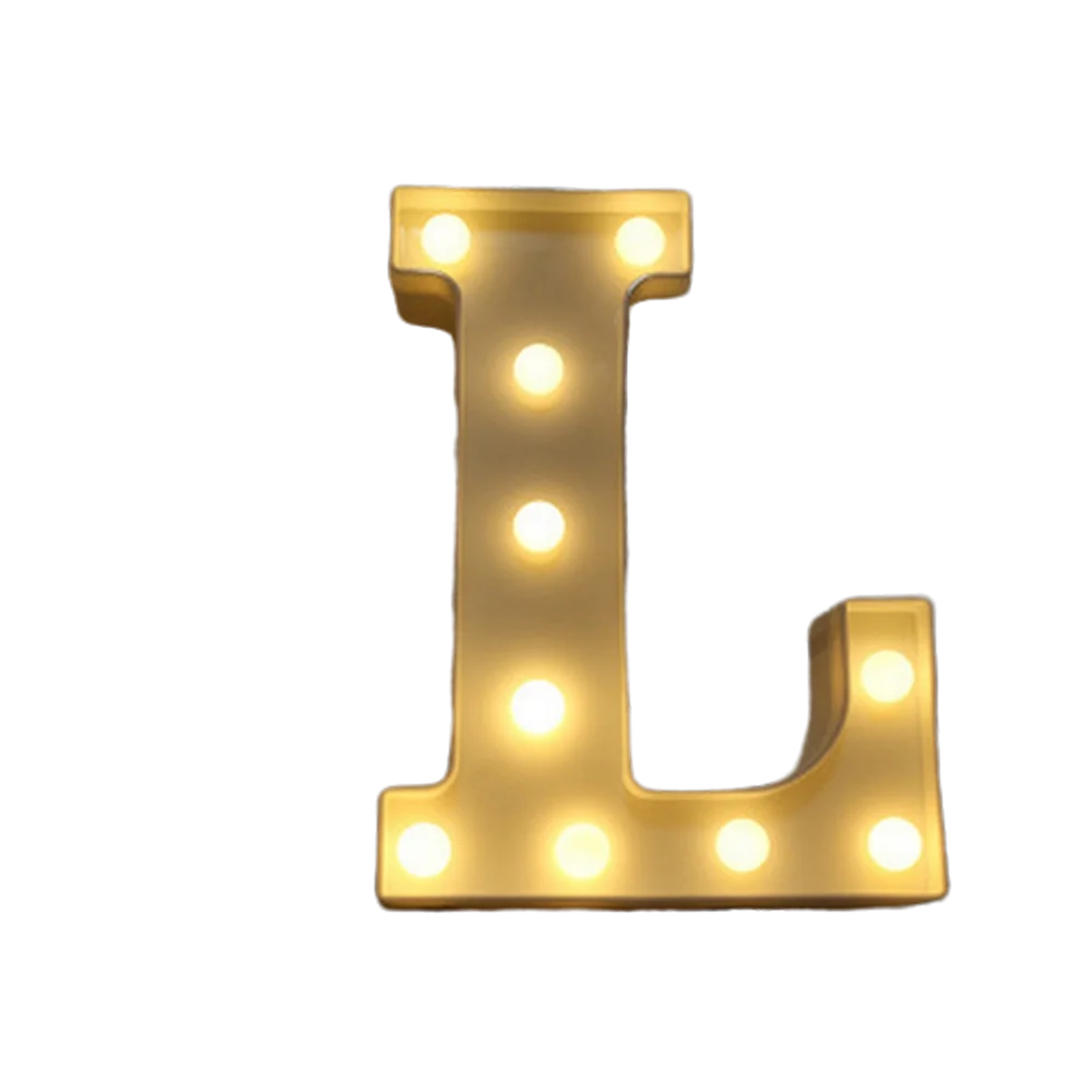 Luminous Alphabet & Number LED Lamp – Decorative Night Light for Birthdays, Weddings, Valentine’s Day, and Parties