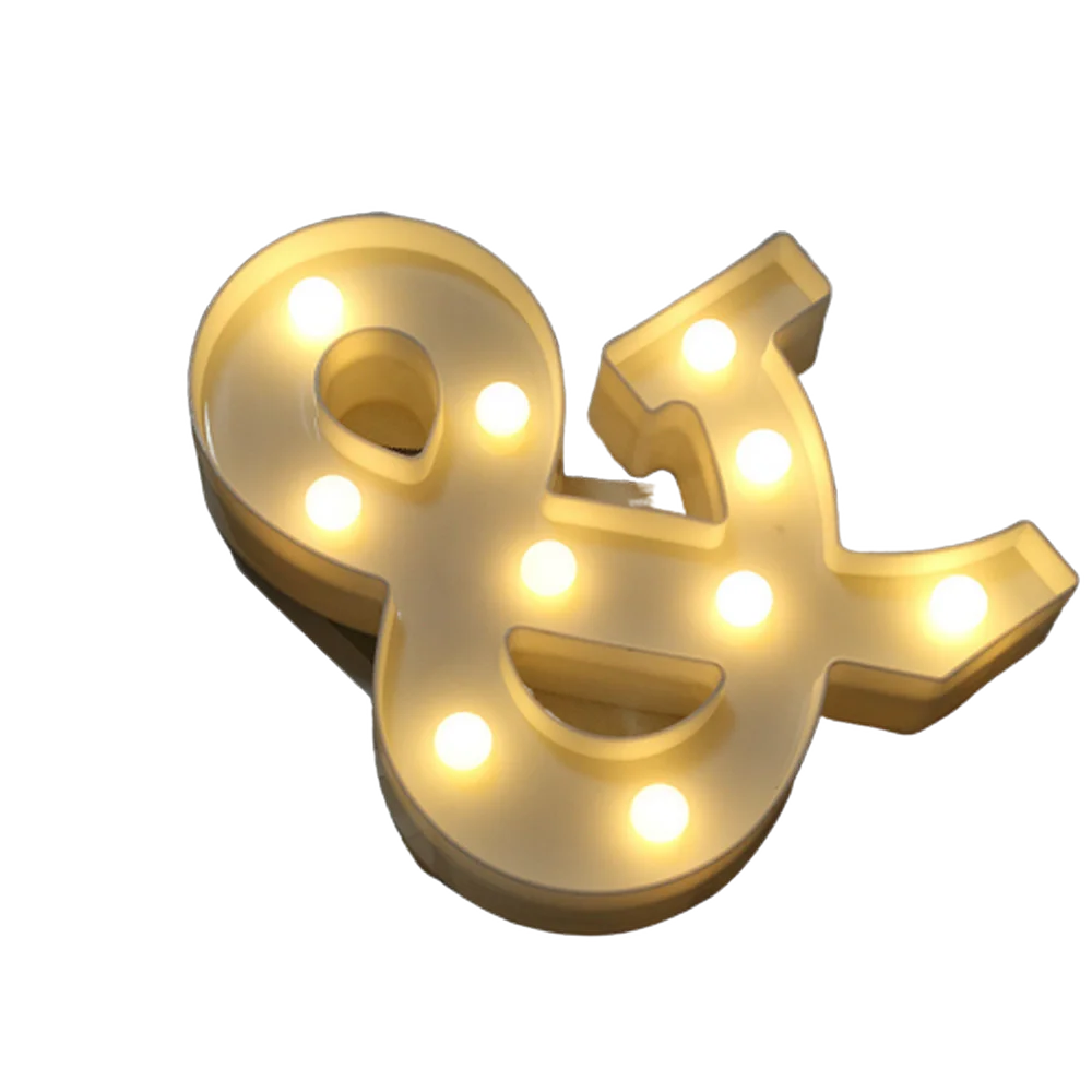 Luminous Alphabet & Number LED Lamp – Decorative Night Light for Birthdays, Weddings, Valentine’s Day, and Parties
