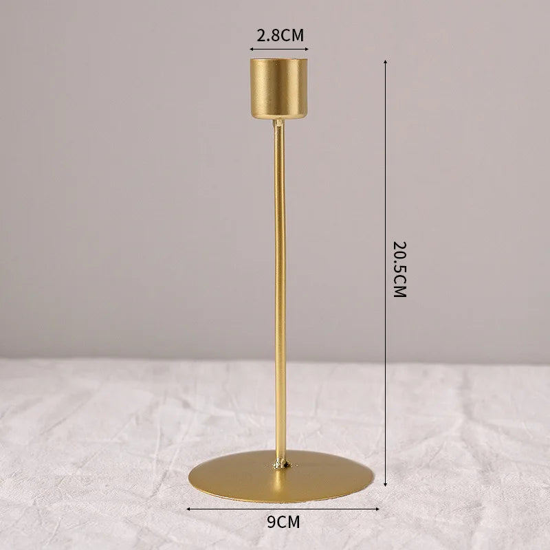 Simple Nordic Candlestick Ornament – Modern Candle Holder for Dining Room