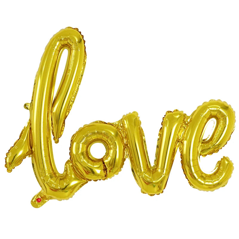 LOVE Letter Foil Balloon Wedding Valentine's Day Anniversary Birthday Party Decoration Photo Props Air Globos Supplie