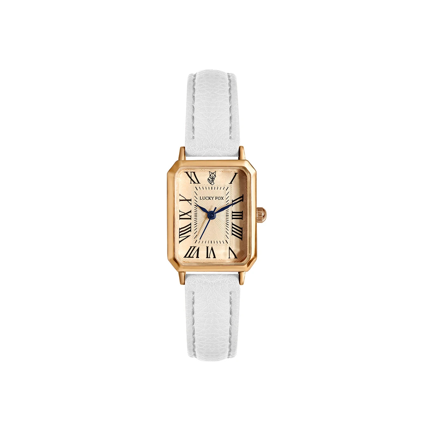 Retro Square Leather Strap Quartz Watch – Casual Roman Numeral Dial Wristwatch for Women