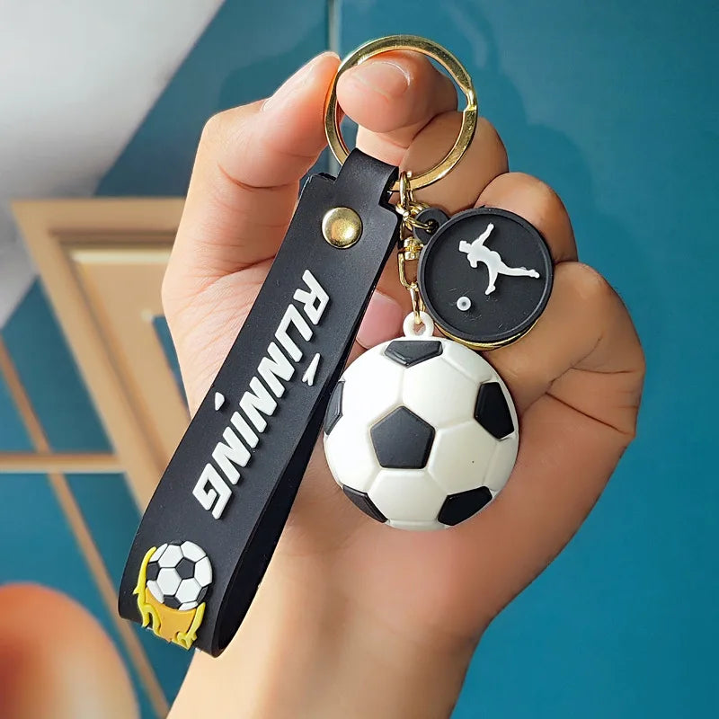 Football Fan Keychain Pendant – Stylish Backpack and Car Accessory for Men and Women