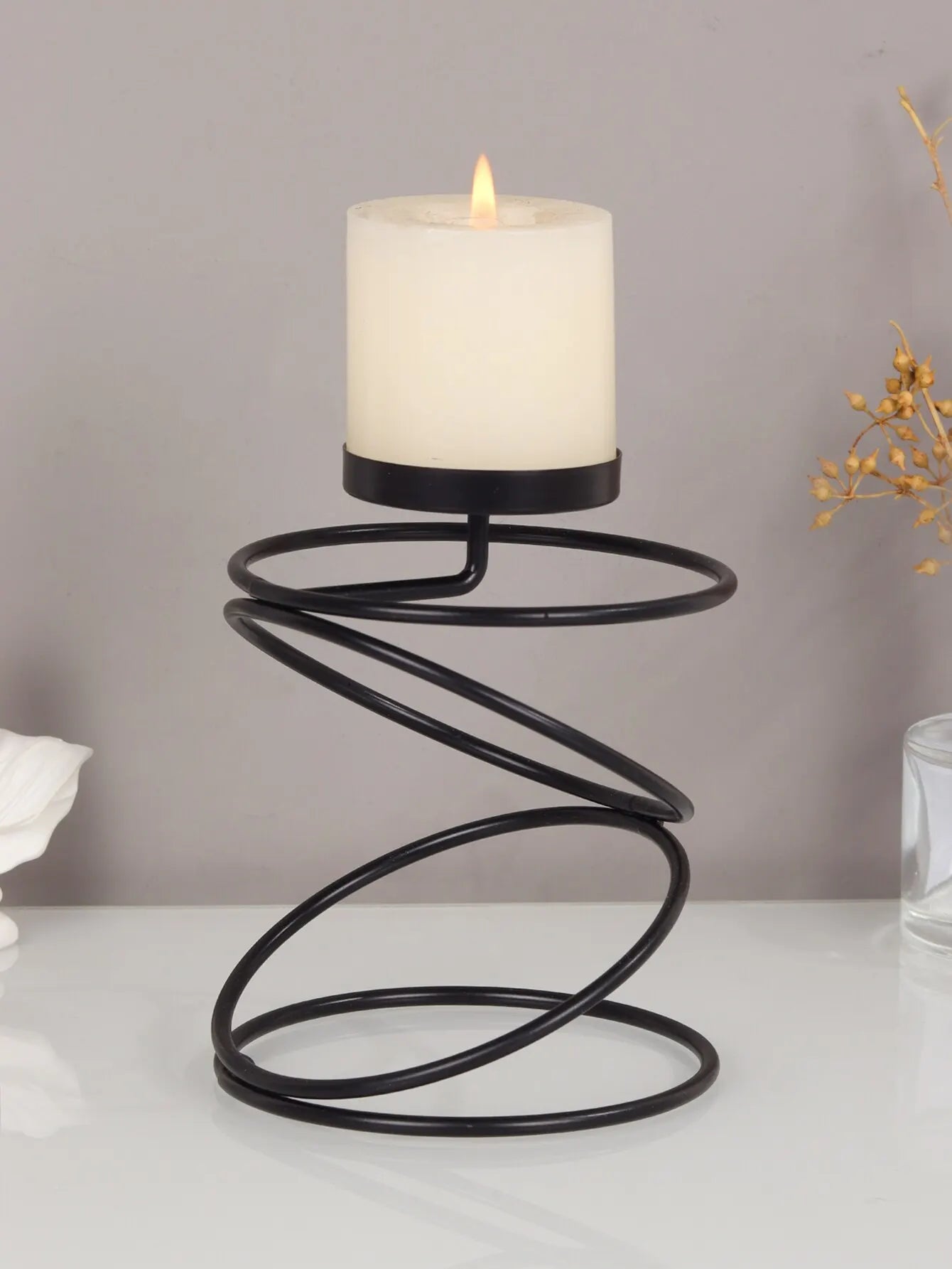 Luxury Golden Metal Candle Holders – Elegant Wedding and Home Decor Candlesticks
