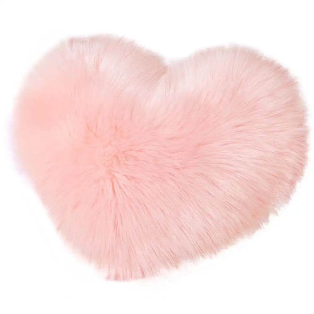 Heart-Shaped Decorative Pillow Cover – Soft, Reusable Cushion Cover with Invisible Zipper