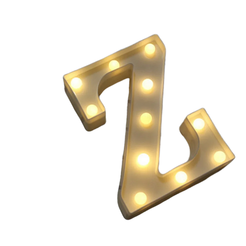 Luminous Alphabet & Number LED Lamp – Decorative Night Light for Birthdays, Weddings, Valentine’s Day, and Parties