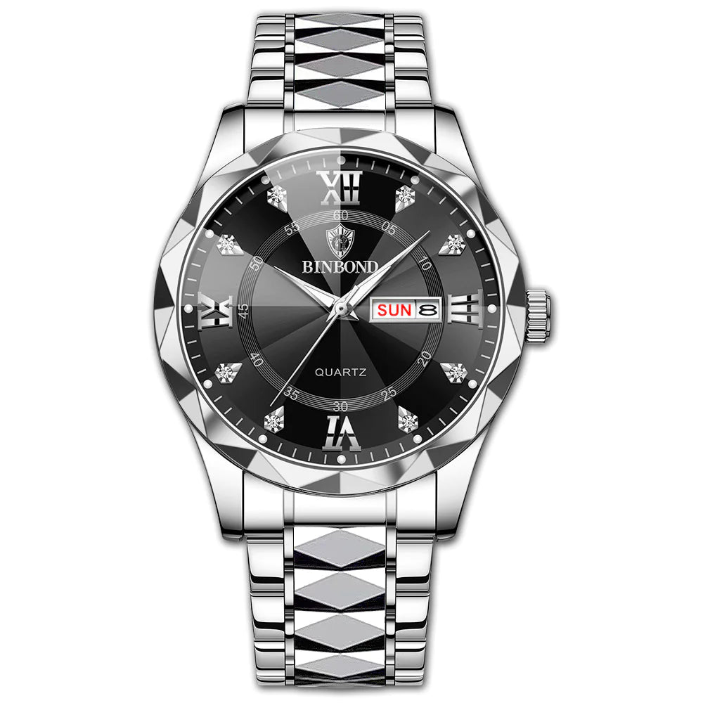 Elegant Dual Calendar Watch | Precision Timekeeping & Style