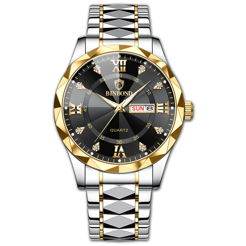 Elegant Dual Calendar Watch | Precision Timekeeping & Style