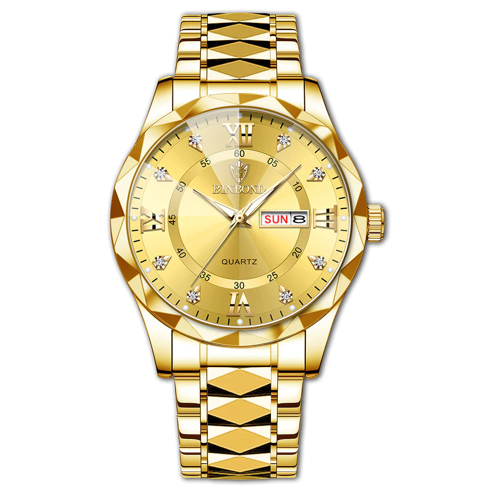 Elegant Dual Calendar Watch | Precision Timekeeping & Style