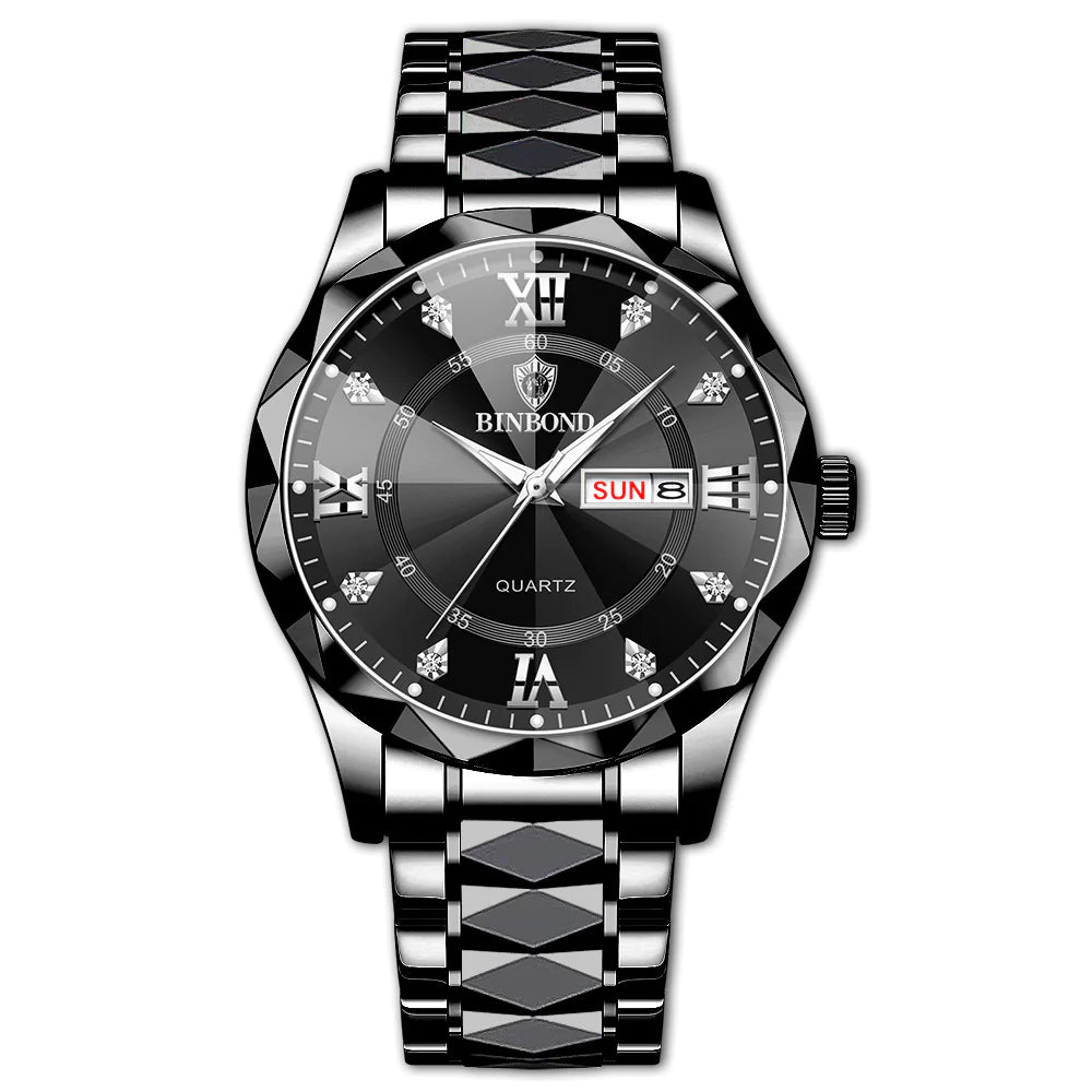 Elegant Dual Calendar Watch | Precision Timekeeping & Style