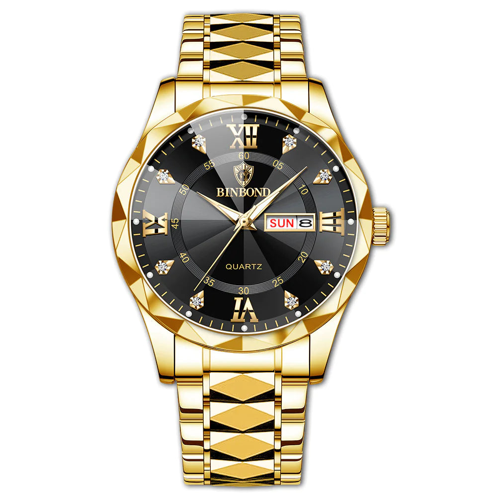 Elegant Dual Calendar Watch | Precision Timekeeping & Style