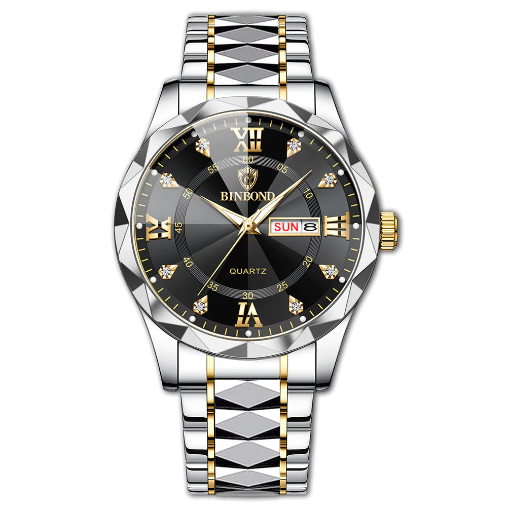Elegant Dual Calendar Watch | Precision Timekeeping & Style