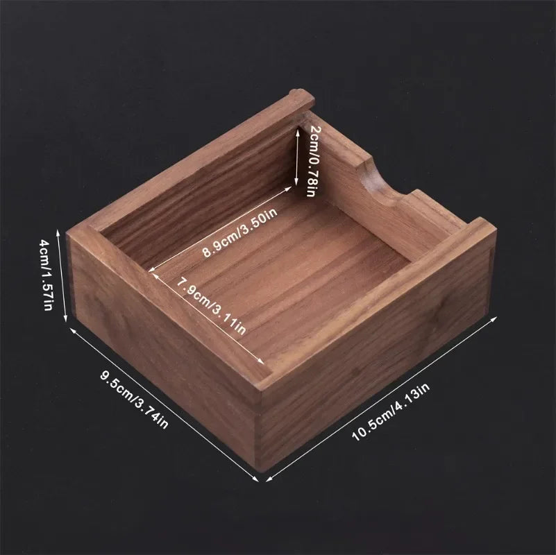 Natural Walnut Square Wooden Storage Box – Unfinished Organizer for Jewelry, Rings, Necklaces